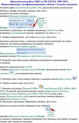 Обложка для материала ПР_Форматирование, автоформатирование таблиц. Создание диаграмм
