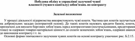 Обложка для материала Побудова обліку в управлінні залученої чужої власності (чужого капіталу) зобов’язань по контракту   Загальні положення