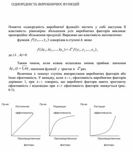Обложка для материала Однорідність виробничих функцій