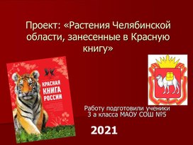 Презентация "Растения Челябинской области, занесенные в Красную книгу"