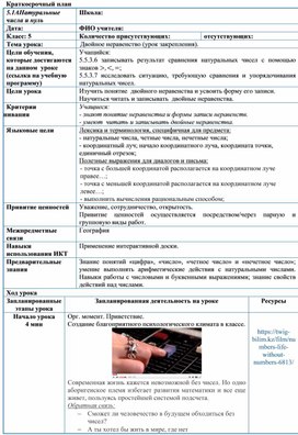 Обложка для материала М5_Натуральные числа и нуль. Двойное неравенство_Разработка урока