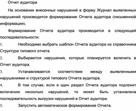 Обложка для материала Отчет аудитора