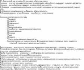 Обложка для материала Внутренний мир человека. Сознательное и бессознательное