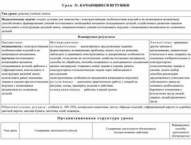 Обложка для материала Урок 31. КАЧАЮЩИЕСЯ ИГРУШКИ