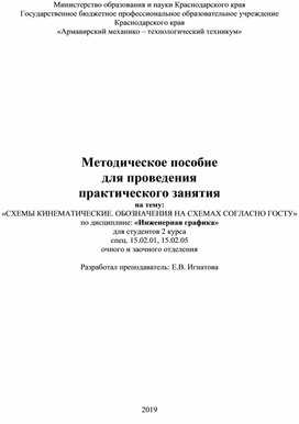 Практическая работа специальности 15.02.05. «Техническая эксплуатация оборудования в торговле и общественном питании»