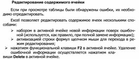 Обложка для материала Редактирование содержимого ячейки