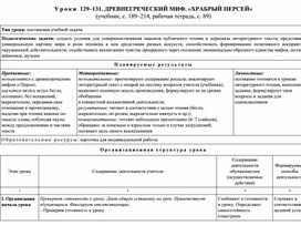 Обложка для материала тех. карта  ДРЕВНЕГРЕЧЕСКИЙ МИФ. «ХРАБРЫЙ ПЕРСЕЙ