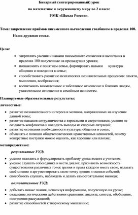 Обложка для материала Бинарный урок