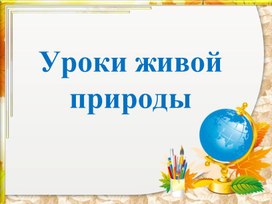 Презентация "Уроки живой природы"