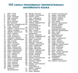 Обложка для материала популярные прилагательные на англ