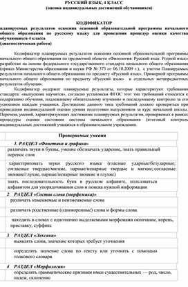Обложка для материала вводная контрольная 4 класс