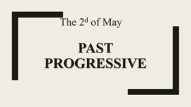 Spidergram 'Past Progressive'