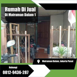 Обложка для материала TENGAH KOTA, WA 0812-9436-287 Jual Rumah Di Jalan Matraman Dalam Jakarta Pusat