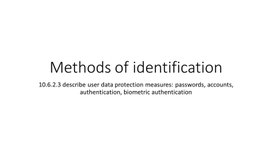 Обложка для материала 2_Identification Methods__presentation_lesson_2_variant