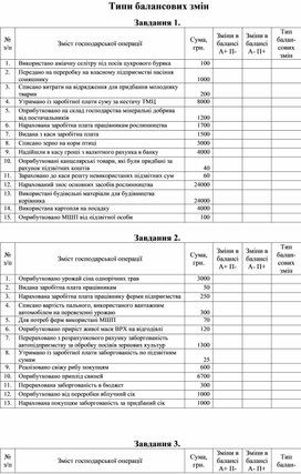 Обложка для материала Типи балансових змін