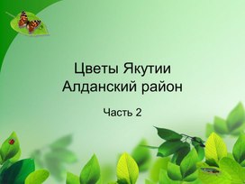 Цветы Якутии 2 часть