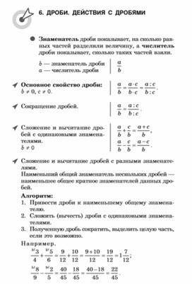 Материал по математике