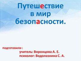 Презентация на тему "Безопасность дома и в ЧС"