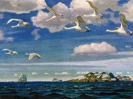 Сочинение по картине А.А.Рылова "В голубом просторе"