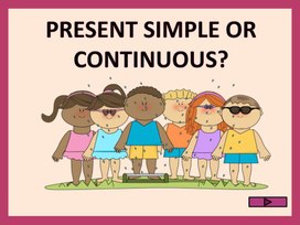 Упражнения на отработку Present Simple vs Present Continuous