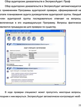 Обложка для материала Сбор аудиторских доказательств в ЭкспрессАудит: Проф