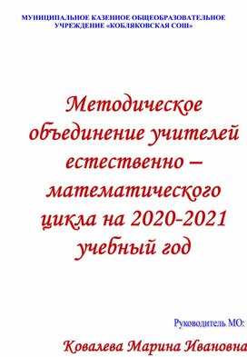 Обложка для материала Школьное методическое объединение. Названия для папок