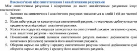 Обложка для материала Взаємозв'язок між синтетичними і аналітичними рахунками