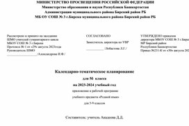 Поурочное планирование уроков родного языка в 5 классе