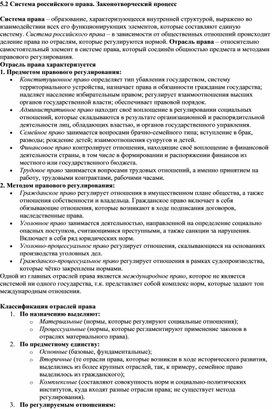 Обложка для материала "Система российского права"
