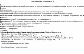 Обложка для материала Технологическая карта занятия № 1.Тема занятия: Спортивные игры. Баскетбол. Ведение мяча. Техника штрафных бросков.  Учебная игра.
