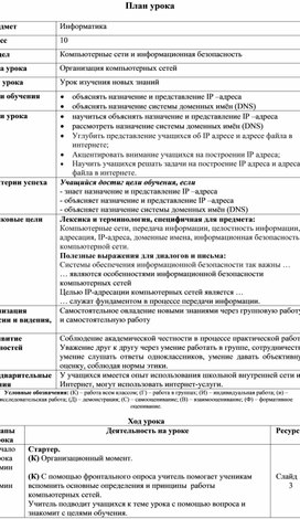 Обложка для материала 3Организация компьютерных сетей_Краткосрочный план