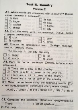 Обложка для материала Тесты по английскому языку (4 класс)