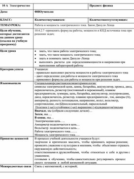 Обложка для материала Закон Джоуля-Ленца