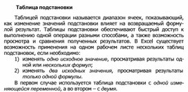 Обложка для материала Таблица подстановки