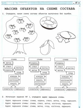 Обложка для материала тест по информатике для  4 кл