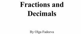 Презентация на тему "Простые и десятичные дроби в английском языке"