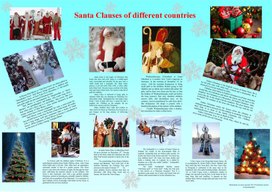 Исследовательская работа по теме "Santa Clauses of different countries"