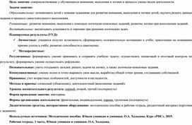 Обложка для материала Занятие №17 по внеурочной деятельности "Умники и умницы"