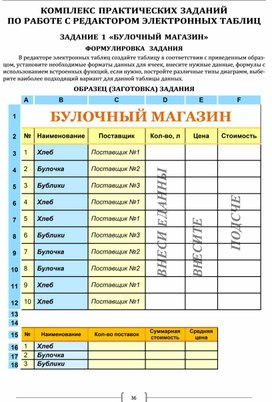 Обложка для материала ЗАДАНИЕ   «БУЛОЧНЫЙ МАГАЗИН»