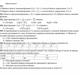 Обложка для материала Математика 7 класс Функция и график функции Приложение3