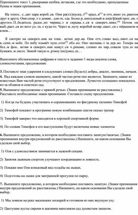 Подготовка к ВПР по русскому языку в 5 классе