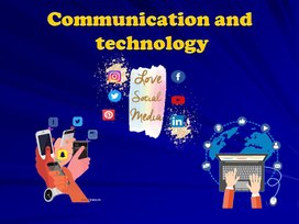Презентация по английскому языку для учащихся 8 класса на тему "Communication and technology"