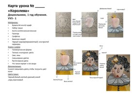 Разработка технологической карты по изобразительному искусству для детей младшего школьного возраста "Портрет королевы"