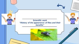 Scientific work “History of the appearance of flies and their benefits”