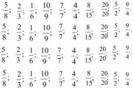 Обложка для материала Раздаточный материал "Дроби для работы в парах"