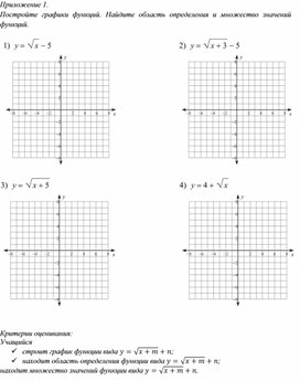 Обложка для материала Функция квадратного корня_Приложение 1 к уроку №2