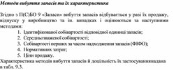 Обложка для материала Методи вибуття запасів та їх характеристика