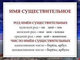 Обложка для материала имя существительное