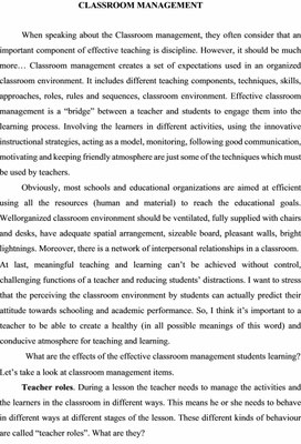 Обложка для материала CLASSROOM MANAGEMENT