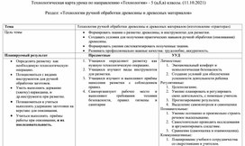 Технологическая карта урока для 5 класса(мальчики)